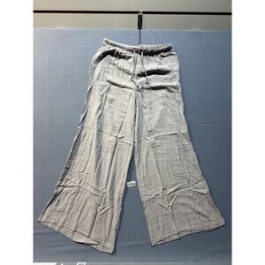 Wide Leg Lounge Pants Women Sz XL Gray Pre-Owned